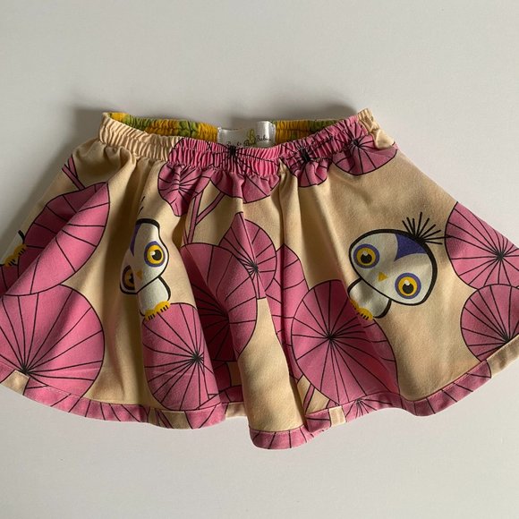 Right Bank Babies Circle Skirt Floral Bird 12 M - Picture 4 of 11